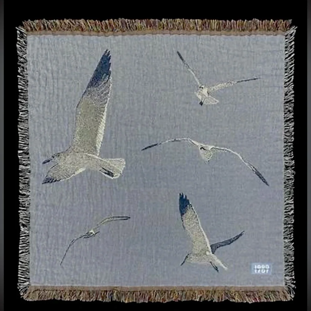 Taylor Swift 1989 Taylor’s Version Blue Seagull Woven Blanket Swifties VGC RARE